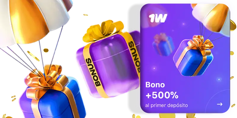 500% bónus inicial 1Win Argentina