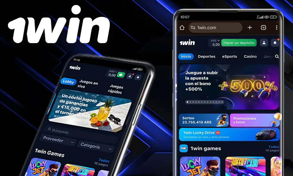 1Win móvil optimizado web